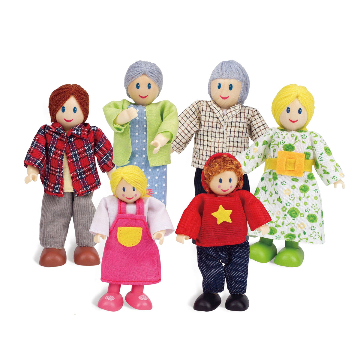 Hape Happy Family of 6 - Caucasian