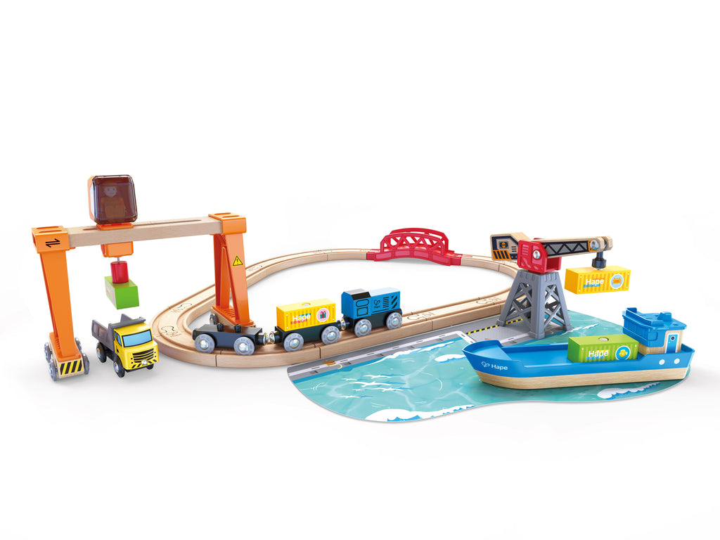 Hape Lift & Load Harbour Set