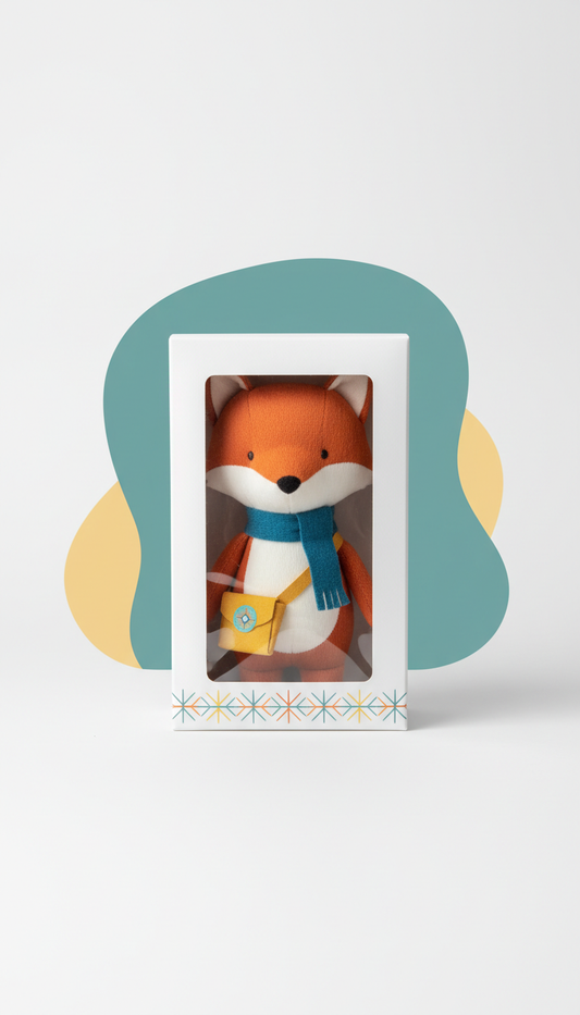 Plush adventure bear in keepsake gift box