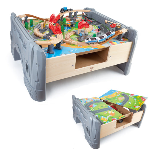 Hape 70pc Railway Train and Table Set