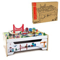 Hape Play Essentials 75pc Railway Storage Table