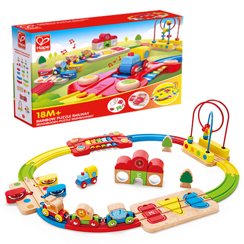 Hape Rainbow Puzzle Railway