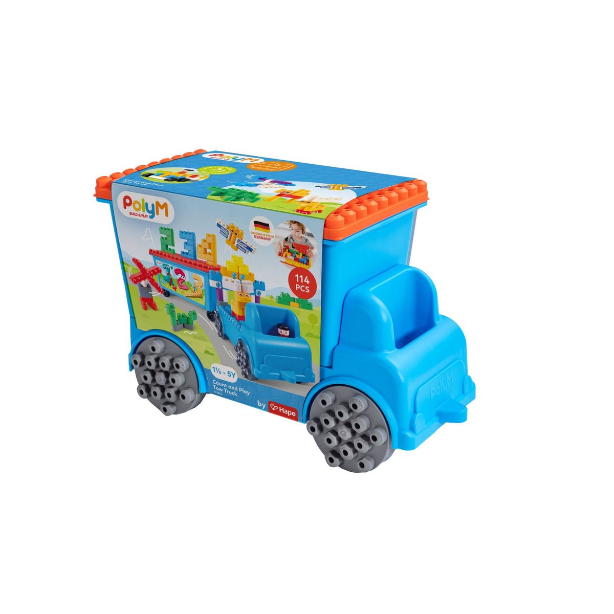 PolyM Count and Play Tow Truck – product image | Adventure Alley Auckland
