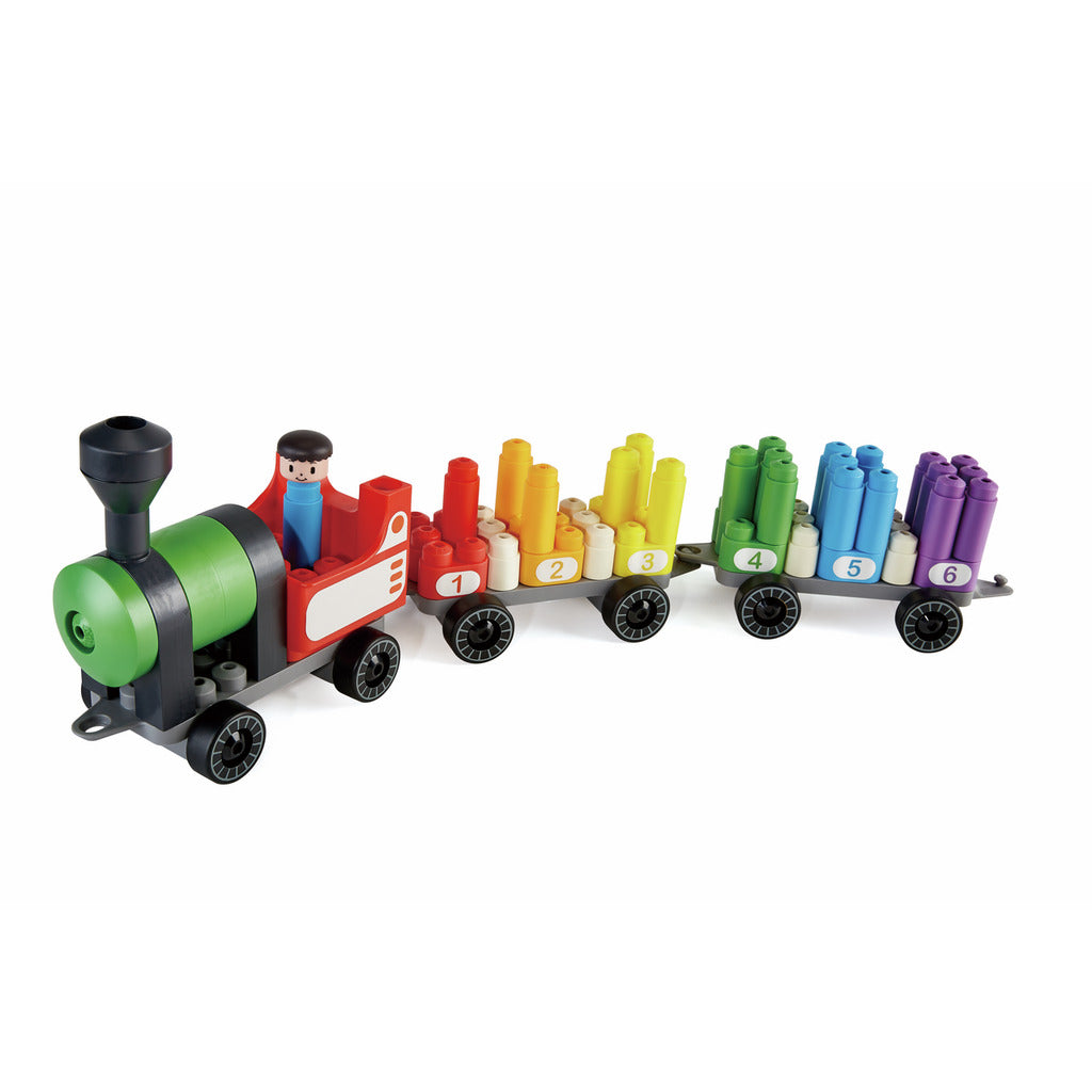 PolyM Rainbow Counting Train – product image | Adventure Alley Auckland