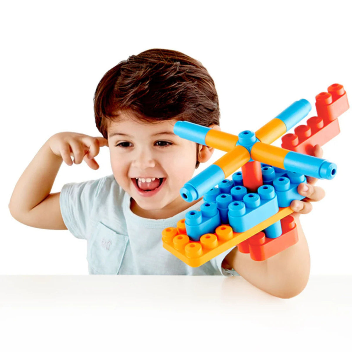 PolyM Square Bucket Set (158 Pieces) – additional view 2 | Adventure Alley Auckland